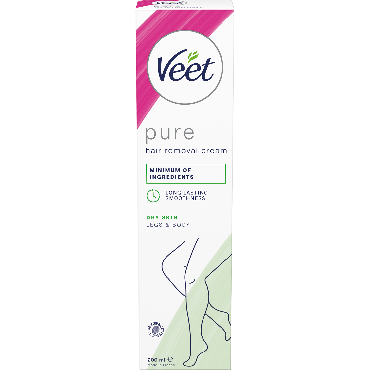 Veet Pure Hair Removal Cream Dry Skin Body & Legs
